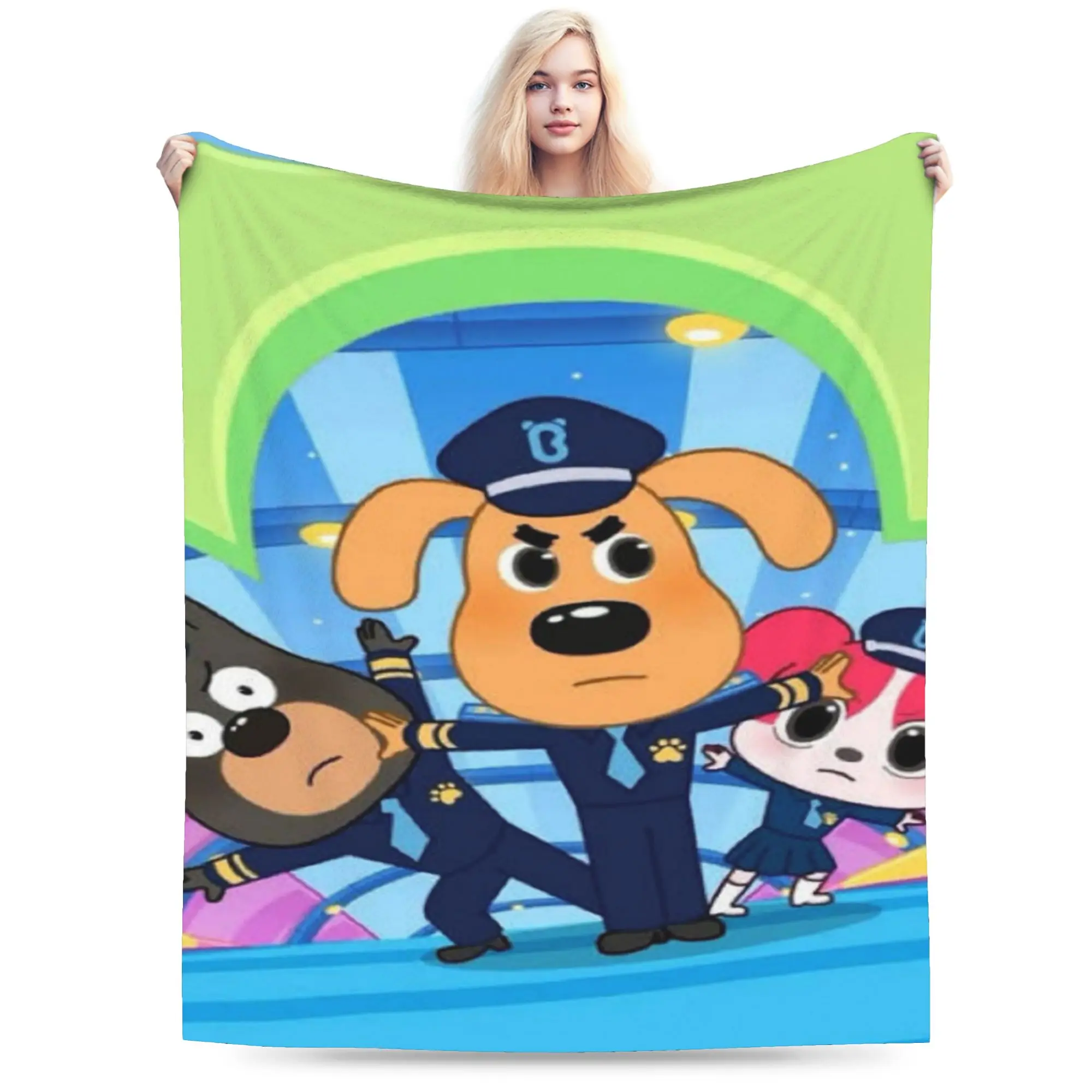 Safety Sheriff Labrador  Blankets Super Soft Fleece Cute Gifts  Throw Blanket Quilt