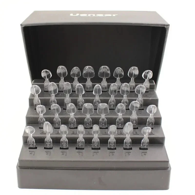 

32pcs Teeth Veneers Mold Dentals Porcelains Teeth Veneers Dentals Directs Composites Templates System