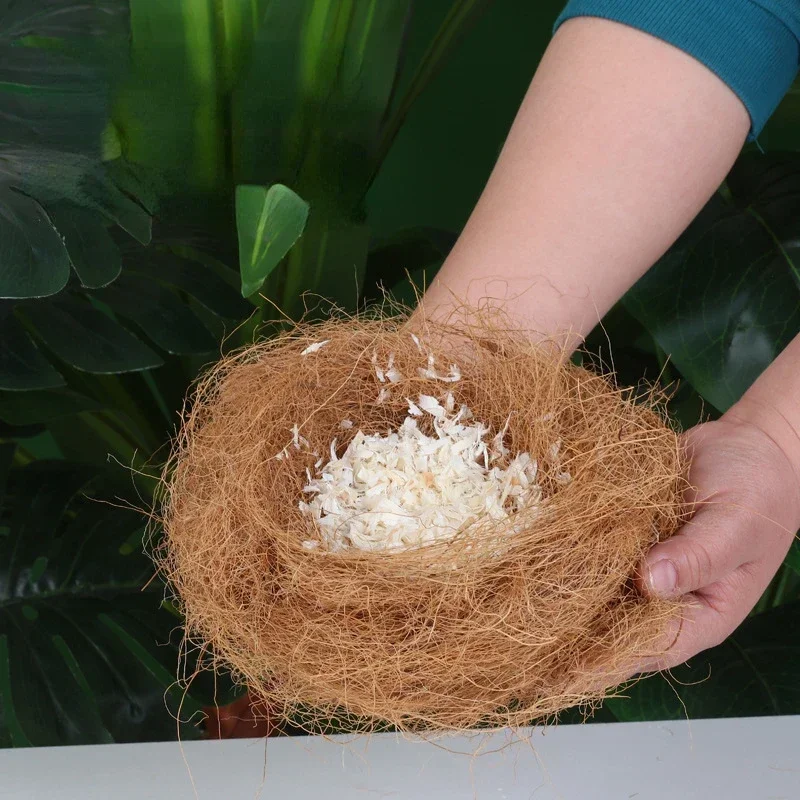 30g Coconut Fiber Nesting Material Nest / Fibre Aviary Birds Canaries Finches Nest Filled Grass Bird Cage Accessories Decoration