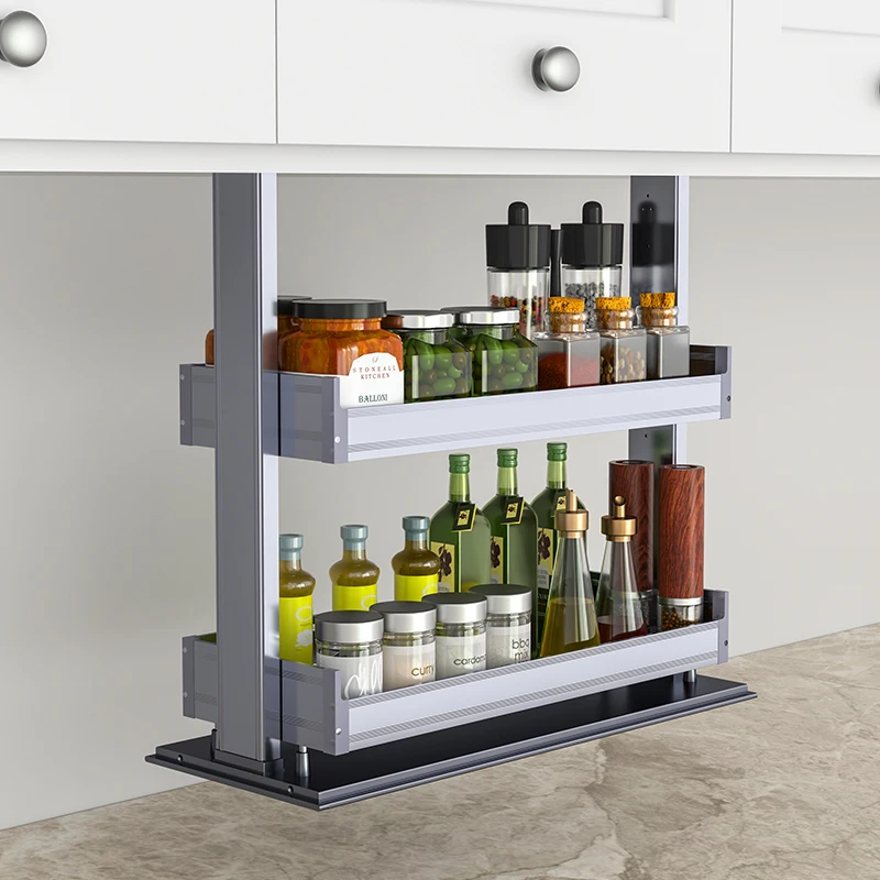 

Kitchen Smart Electric Lift Cabinet with Touch Control to Store Plates and Dishes