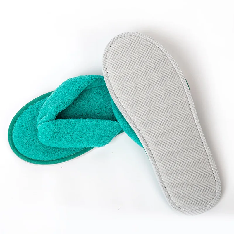 Winter Hotel Soft Slippers Men Women Travel Disposable Cotton Flip-Flops Home Hospitality Soft SPA Guest Slides Indoor House