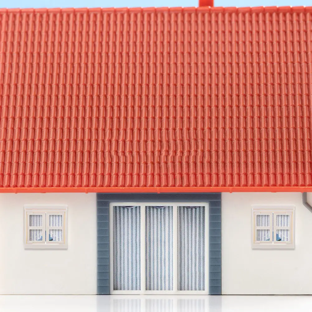 

1Set Plastic Door Window Kit Mini House Decor DIY Construction Details Realistic Design for Dollhouse Scene Garden Landscaping