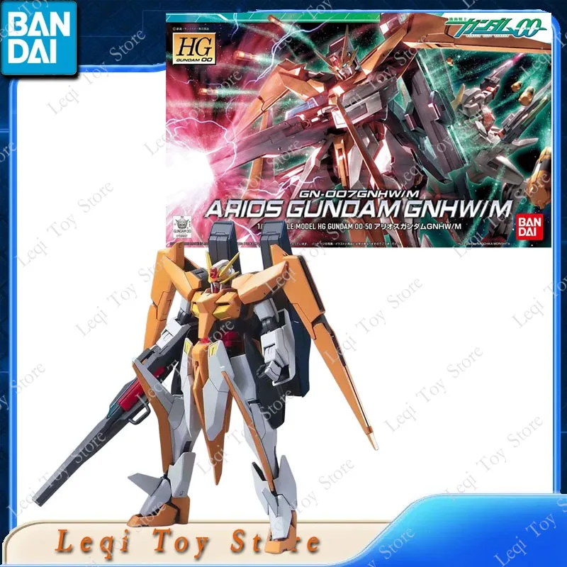 

Bandai Original Genuine In Stock HG 1/144 GN-007 ARIOS GUNDAM GNHW/M 00-50 Anime Action Figures Toys Assembly Model Ornaments