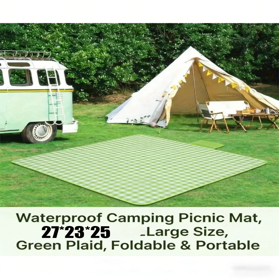 Alfombra de suelo para exterior 27x23cm, impermeable y portátil. Para uso en playa, camping y picnic