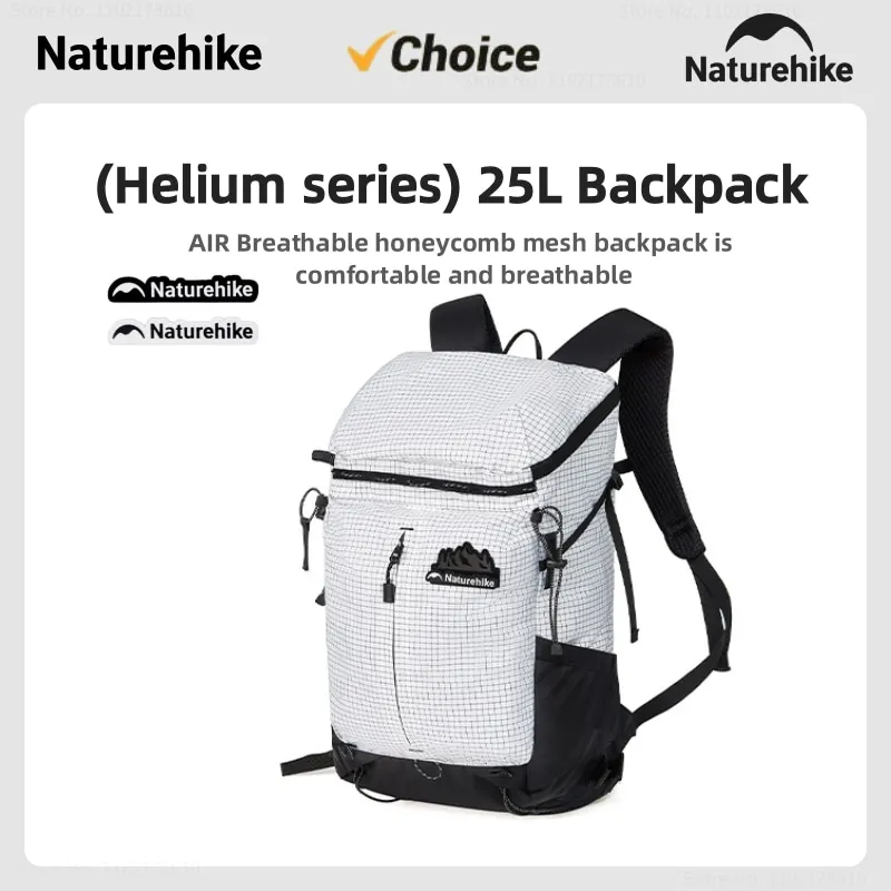 

Naturehike Helium 25L Backpack Outdoor Camping Mountaineering Backpack Travel Comfortable Breathable Waterproof Shoulder Bag