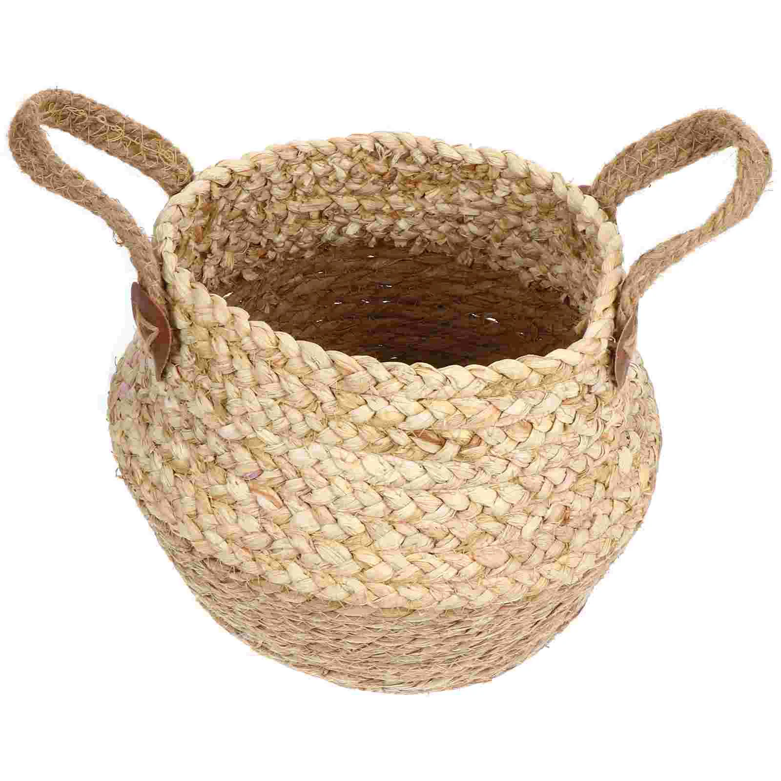 

Woven Basket Mini Flower Baskets Storage Laundry Grace Arrangement Container Grass Handmade Hand-woven