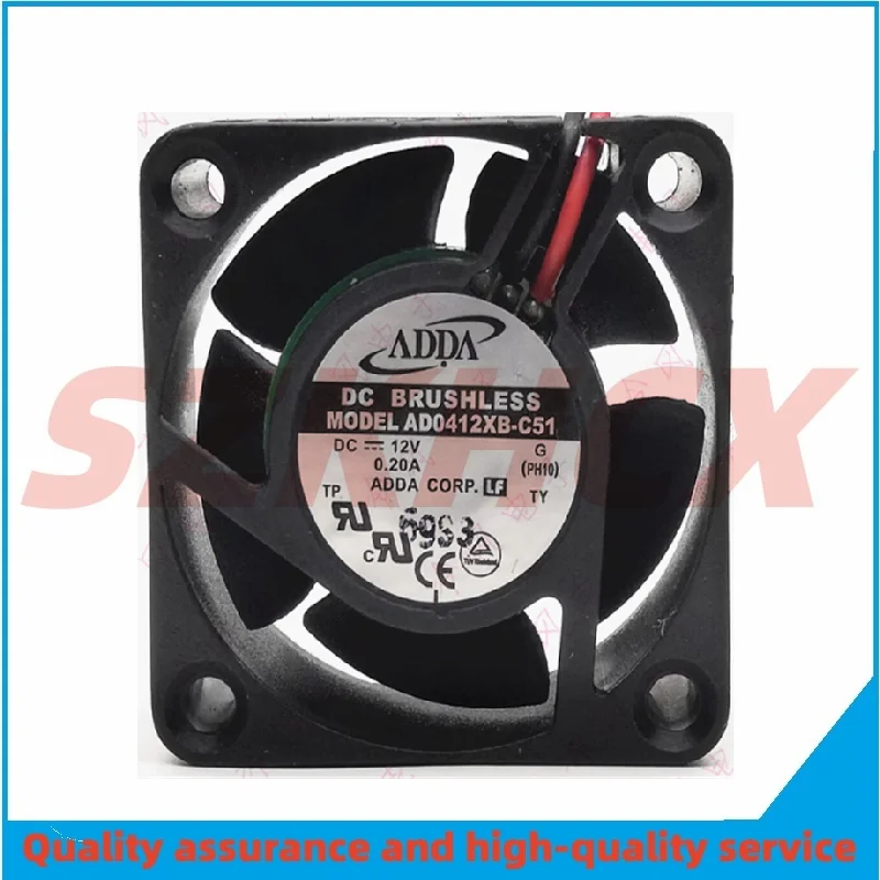 1PCS/LOT ADDA AD0412XB-C51 Server Cooling Fan DC 12V 0.20A 40x40x20mm 2-Wire