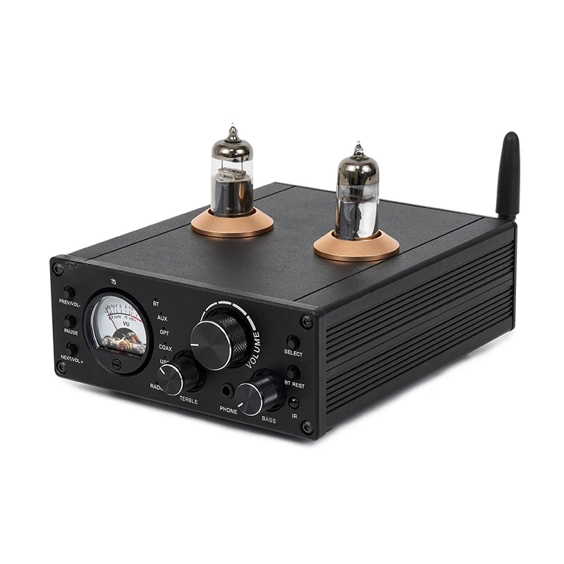 Tube Fever Hifi Bile Machine Professional High-power Digital Power Amplifier U Disk Lossless Coaxial Fiber Bluetooth 5.0