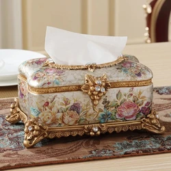 Luxury Tissue Box Fashion Elegant Household living Room Desktop Towel Napkin Tissue Holder