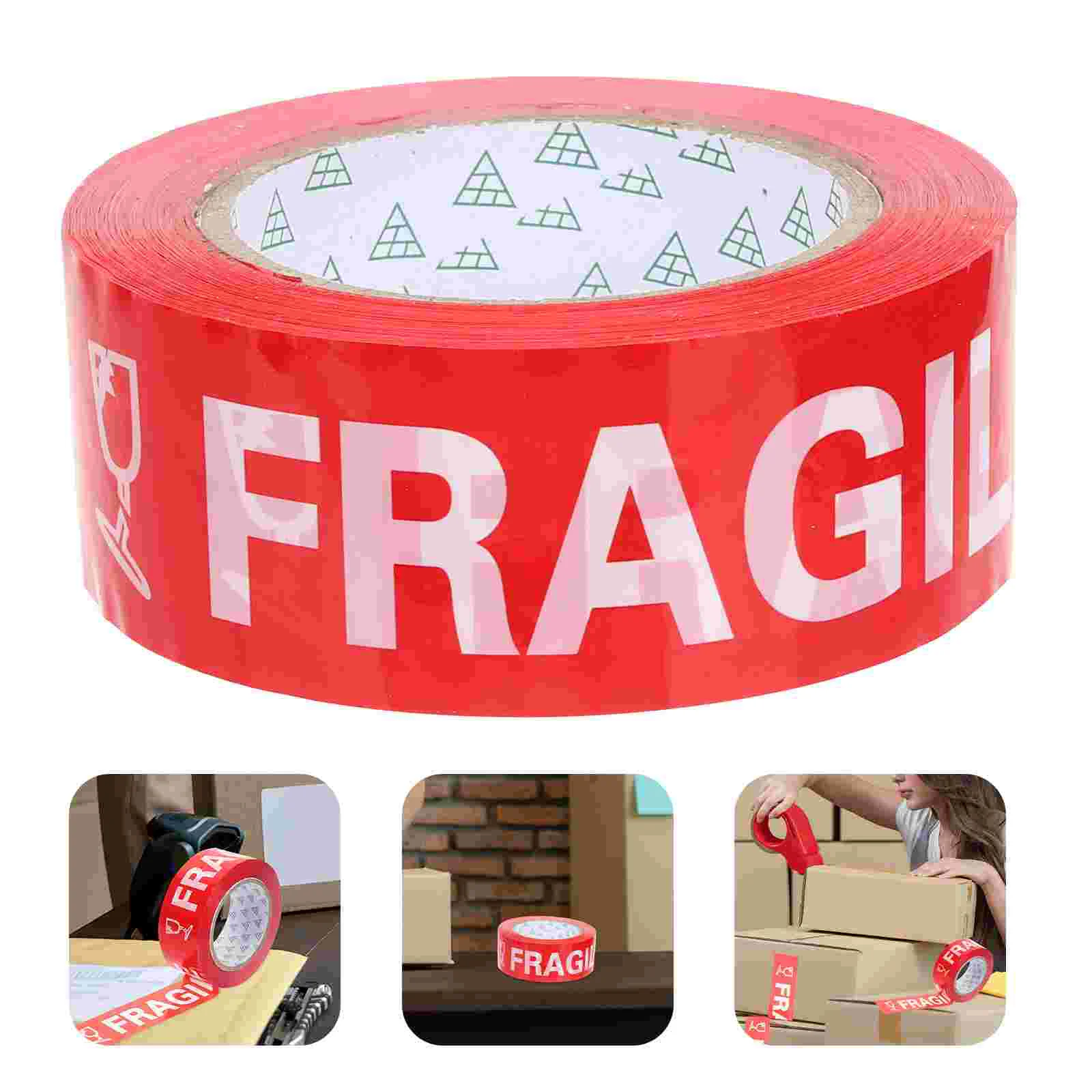 Fragile Warning Tape Tabs Moving Boxes Stickers for Shipping Packing Adhesive Label Plastic Packaging Tapes