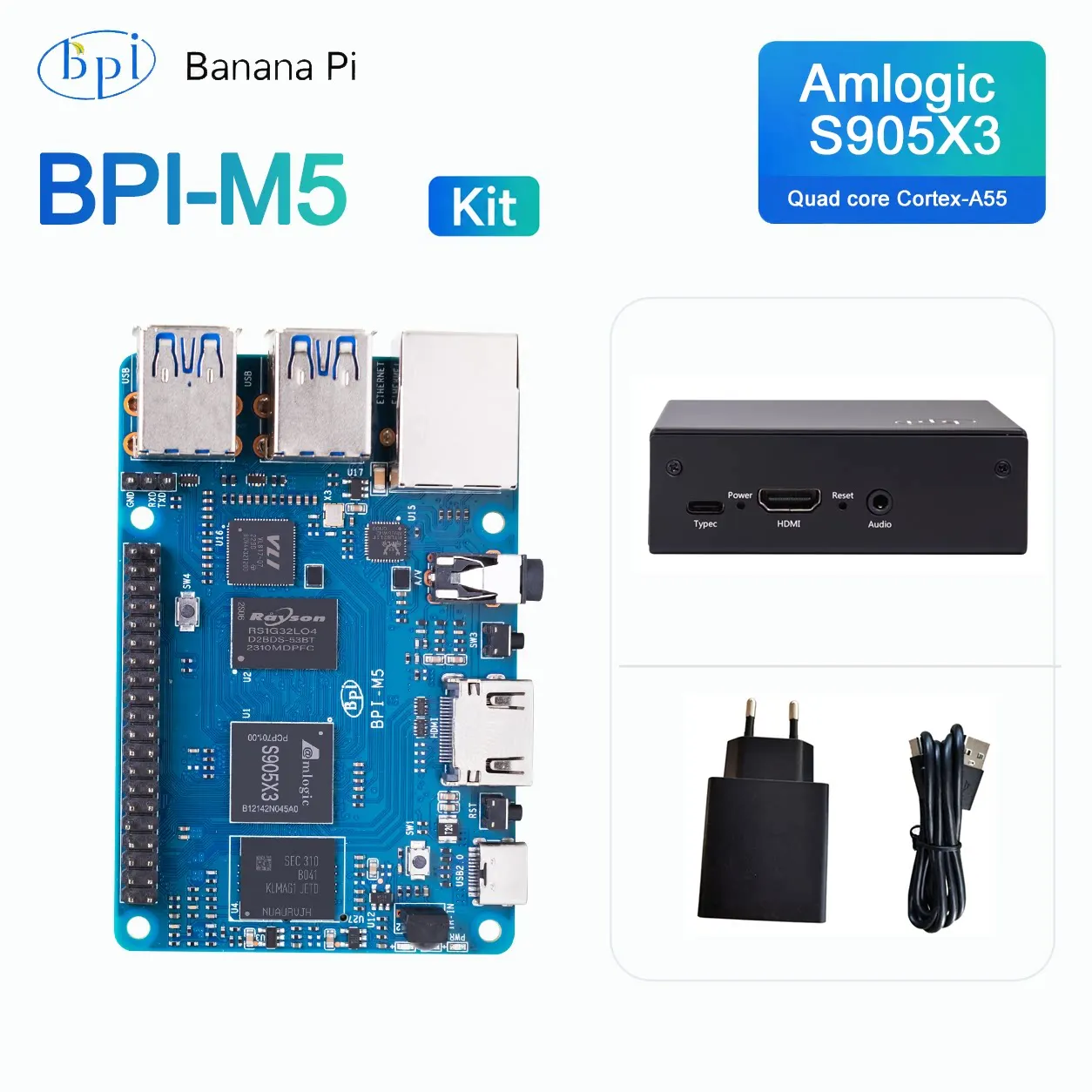 バナナパイ BPI-M5 開発ボード ホットセールバンドル（ - Banana Pi Bpi-M5 のレビューと価格