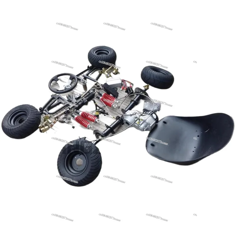 DIY Modification Electric Quadricycle Kart Accessories Front Suspension Steering Differential Shaft Drive Motor Rear