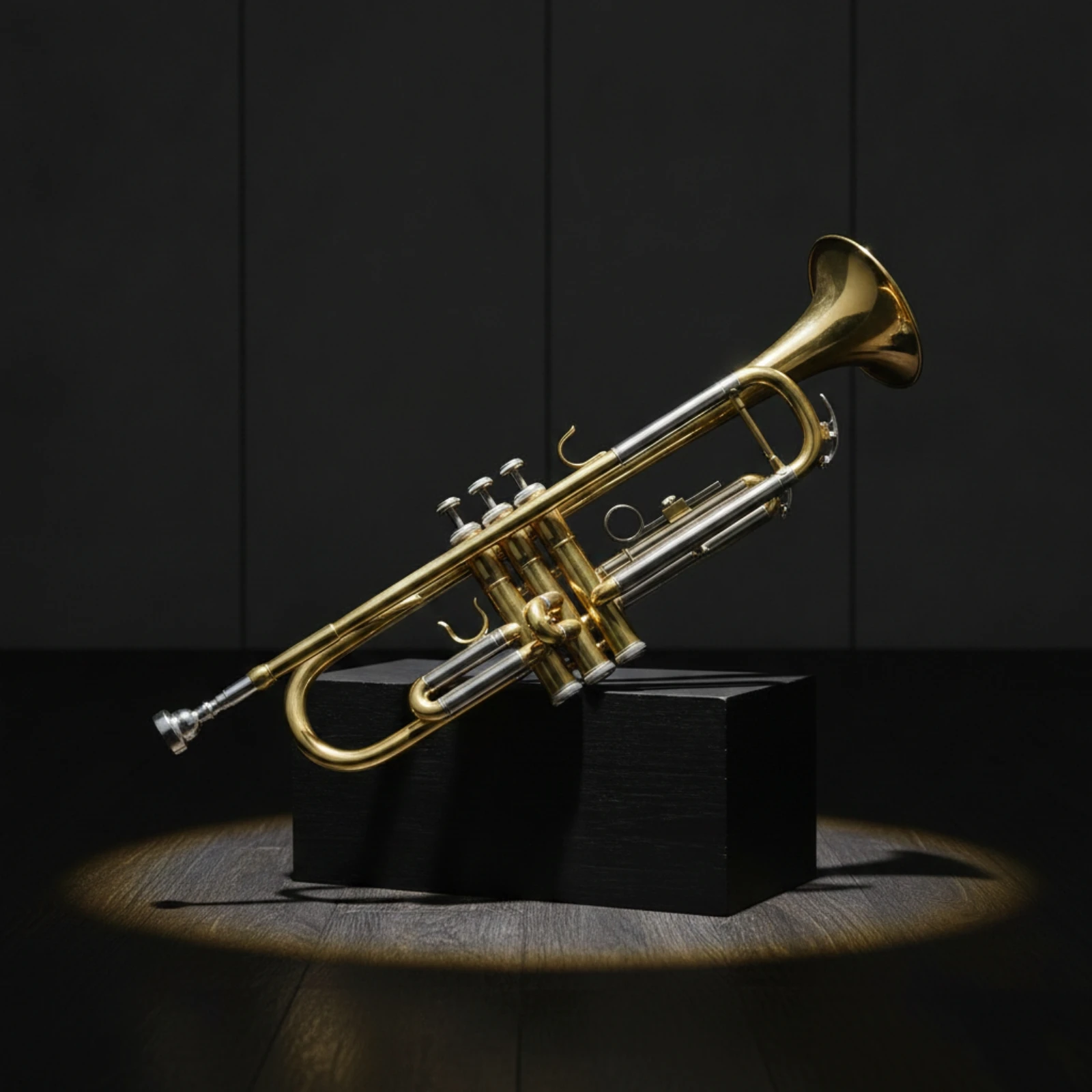 Trumpet Set Easy to Transport Trumpet with Case Brass Instrument Stylish Shiny for Students, Lessons, Band Practice