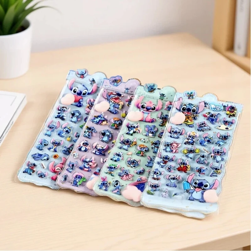 جديد 4 قطعة غرزة ثلاثية الأبعاد نطاط بعقب ملصقات الكرتون لطيف أنيمي منتفخ ملصقات ضغط لعبة تزيين سجل القصاصات ملصقات الهاتف