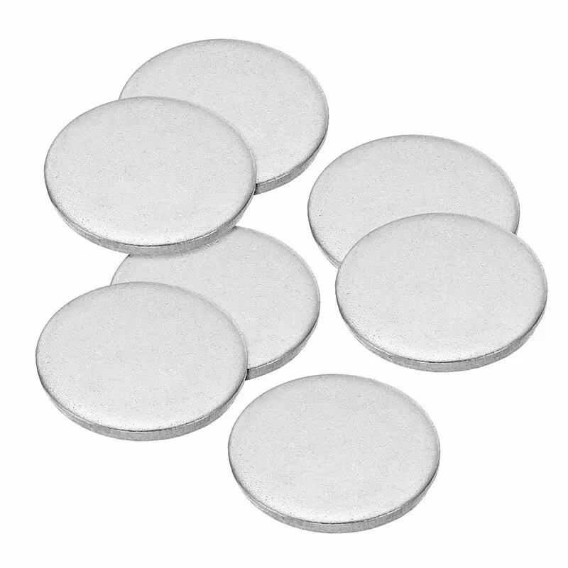 304 Stainless Steel Round Discs Grade Sheet Circle Panel Metal Precision Cut Thick 1mm-3mm Dia 100/150/200/300mm