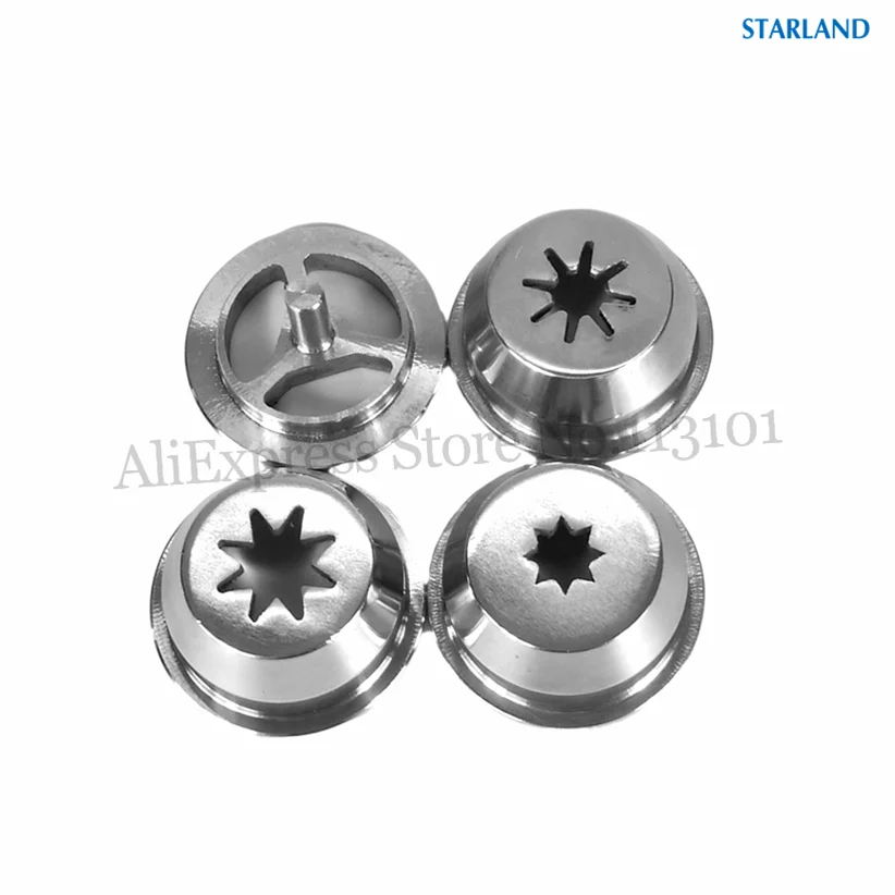 4 Churros Modeling Caps Nozzle Lids Stainless Steel Spare Parts Of Churros Extruding Machines Fittings 2 Options