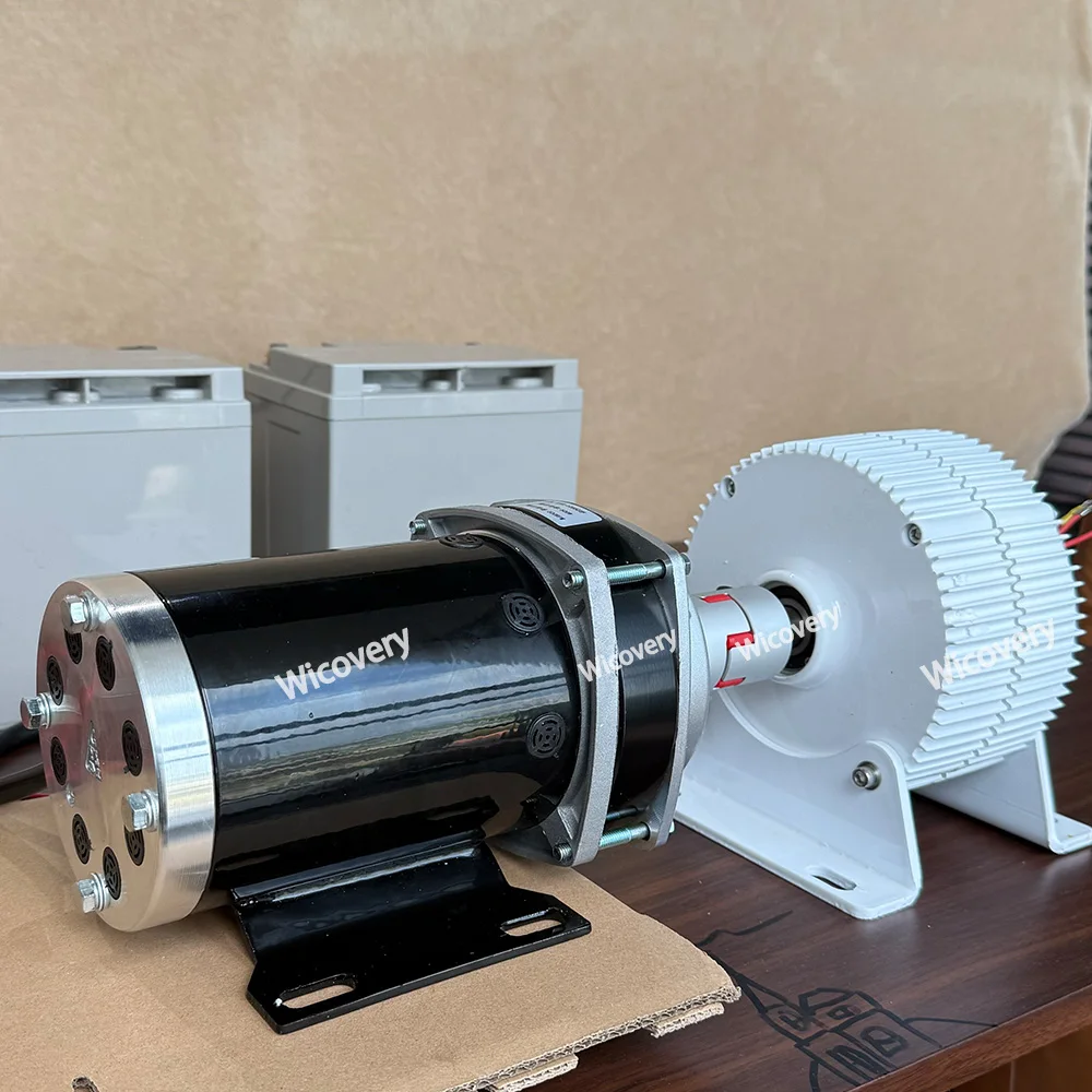 5KW 7KW 8KW PMG Power System 3Phase Alternator Permanent Magnet Generator With DC Motor Set Dynamo Energy Power For Home Load AC