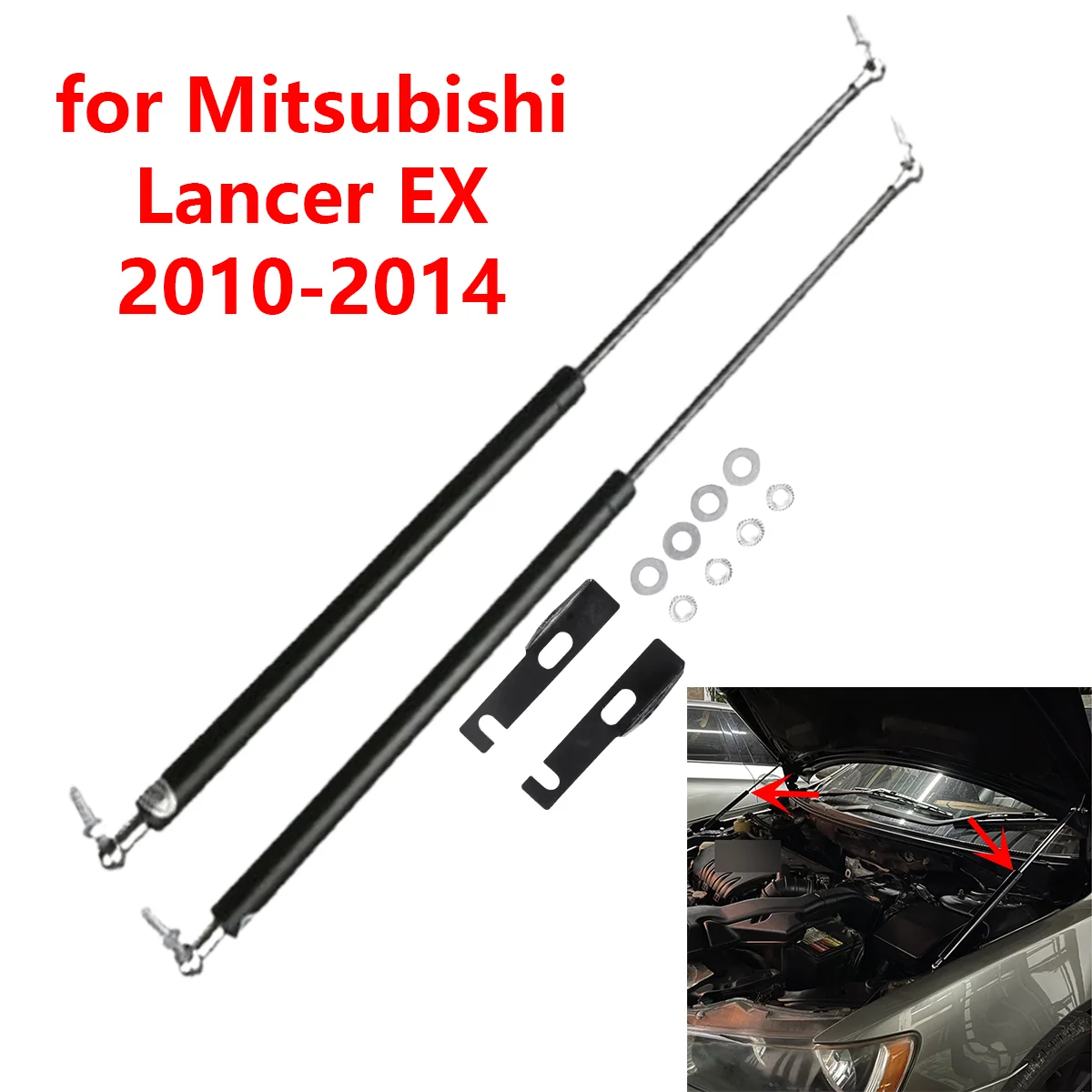 

for Mitsubishi Lancer EX 2010-2014 Car Front Engine Cover Hood Gas Spring Arm Rod Shock Lift Struts Bar Support Damper