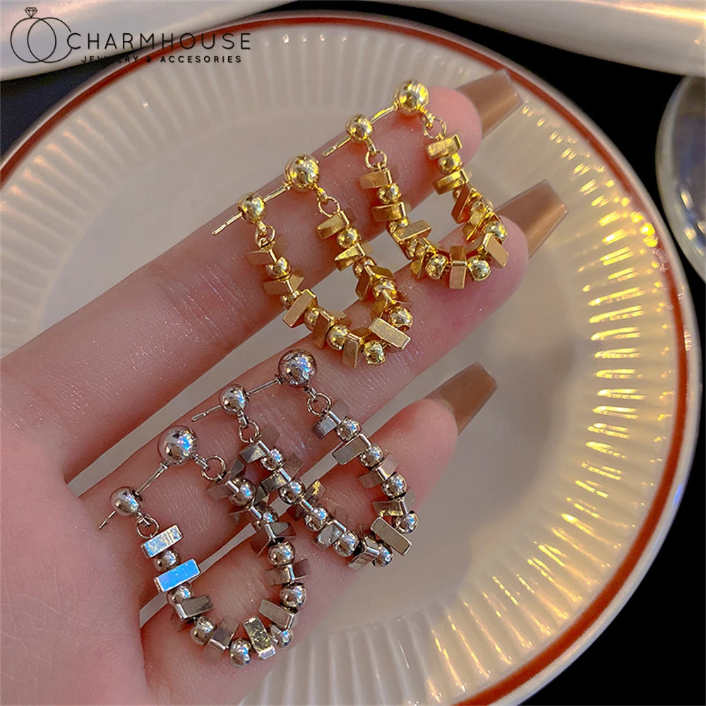 Charm Earrings For Women Gold/ Silver Color Tassel Earing Two Wearing Methods Pendientes Mujer Elegant Jewelry Accessories Gifts