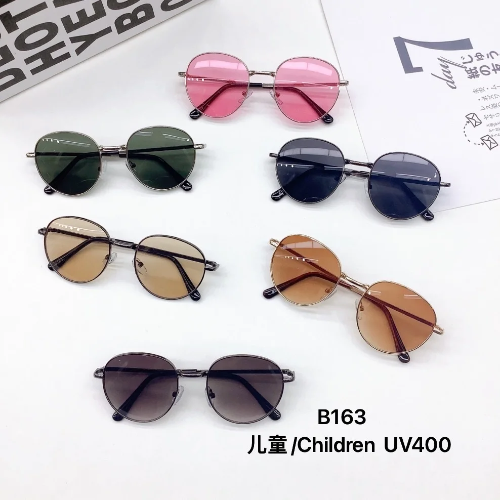 

version of fashionable children's sunglasses, metal frame, baby sunshade, sunglasses for travel, new UV resistant eye