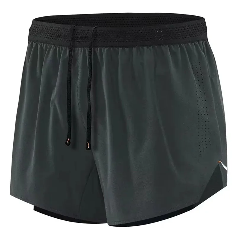 Men Running Shorts Gym Marathon Track Sports Shorts 2 In 1 Quick Dry Workout Training Gym Fitness Short Pants Summer Men Shorts image 5