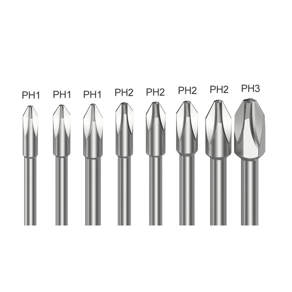 

100mm Screwdriver Bits Cross Screwdriver Bits 1/4 Inch Shank Diameter Anti-loss Magnetic Feature Easy To Install