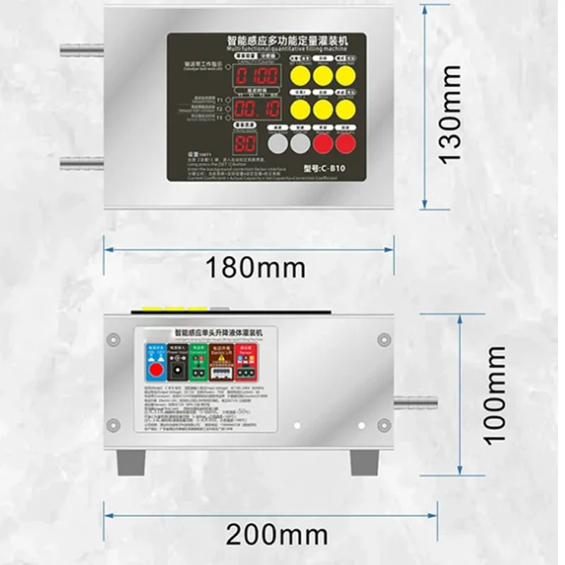 

Industrial Auto Liquid Filling Machine Anti Drip Anti Foam Up Down Filling Nozzle with Running Conveyor Belt