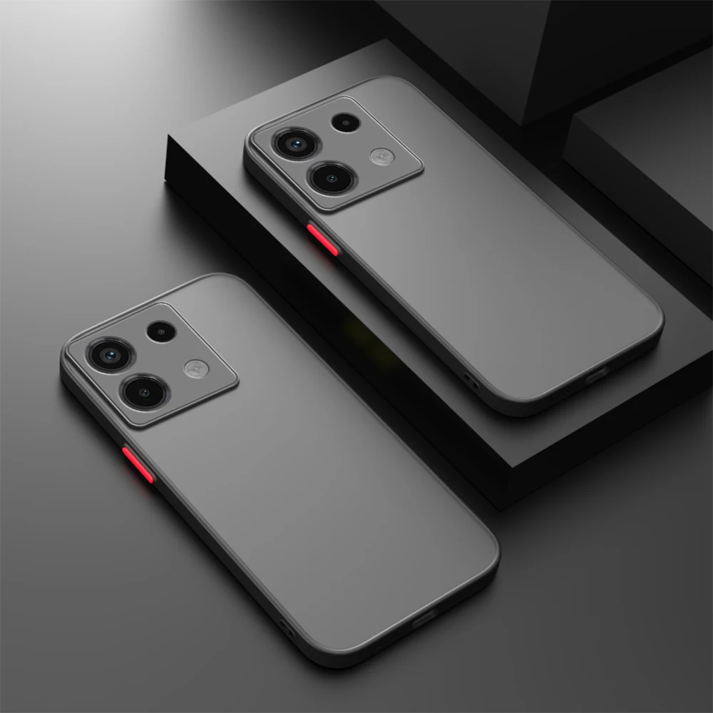 Stoßfeste Stoßstangenhülle für Xiaomi Redmi Note 13 12 Pro Plus 5G Note 12S Redmi 12C 13C 4G Matte Silikon-Telefonabdeckung – Detail 6