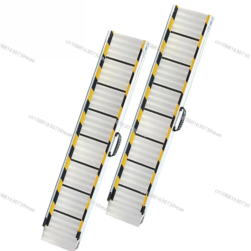 

Heavy duty portable wheelchair metal aluminum 4 6 10 12 14 feet custom folding loading ramp for trailer