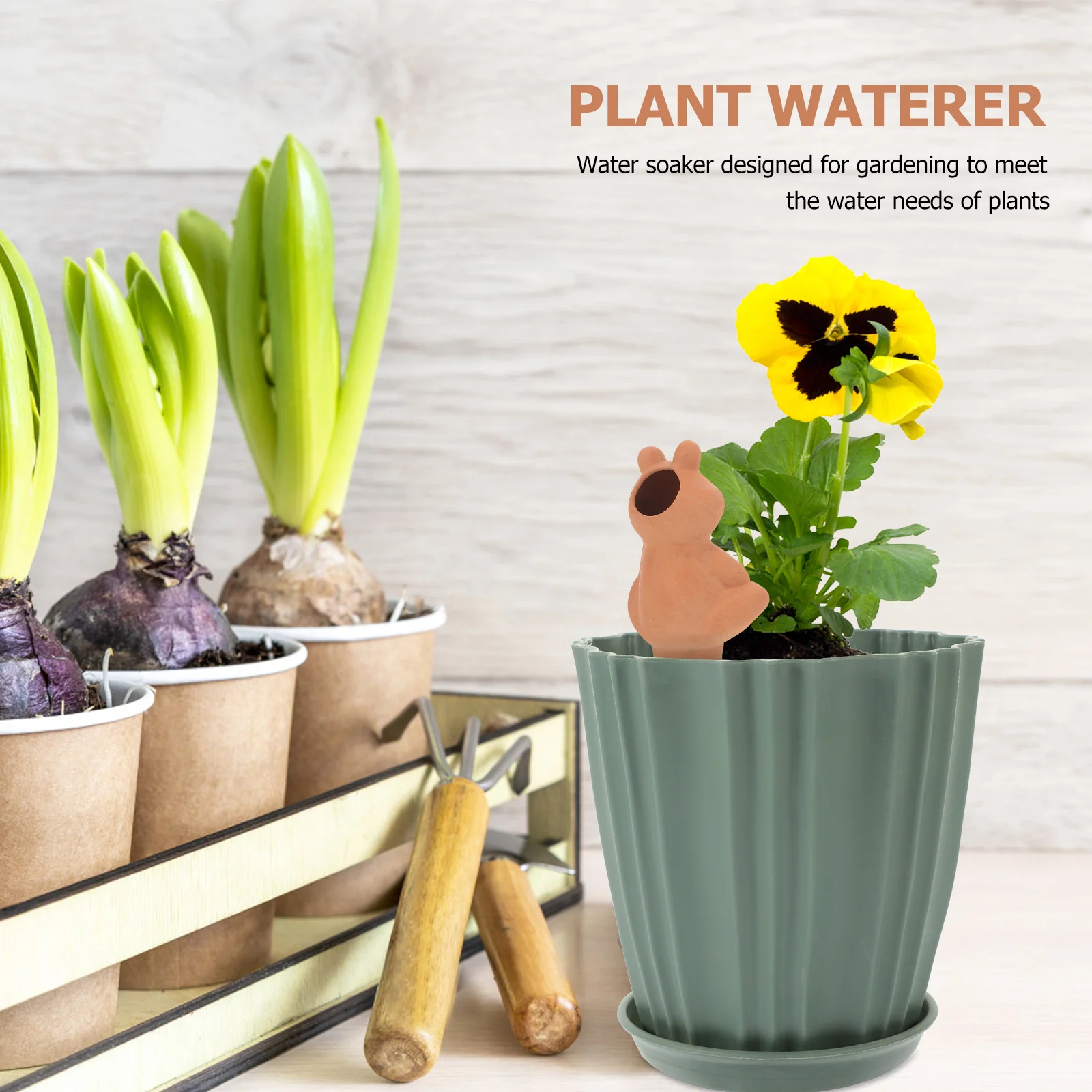 

2 Pcs Indoor Plant Intelligent Automatic Flower Waterer Watering Container Spikes Device