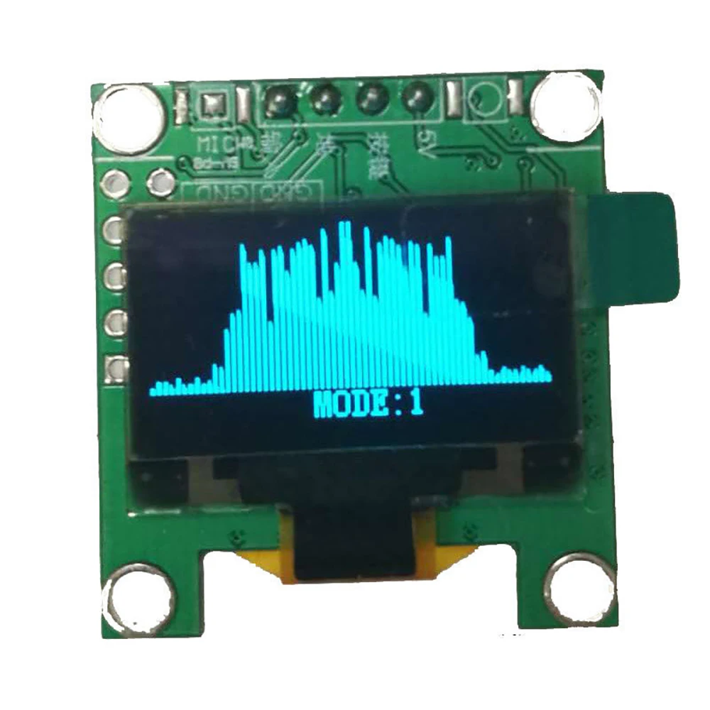 0.96 inch OLED Music Spectrum Display Analyzer MP3 PC Amplifier Audio Level Indicator music rhythm Analyzer VU METER