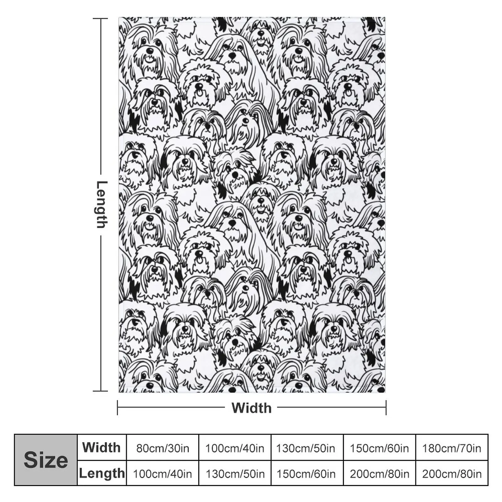 Oh Havanese Throw Blanket Luxury Designer Blanket cosplay anime Luxury Blanket Picnic