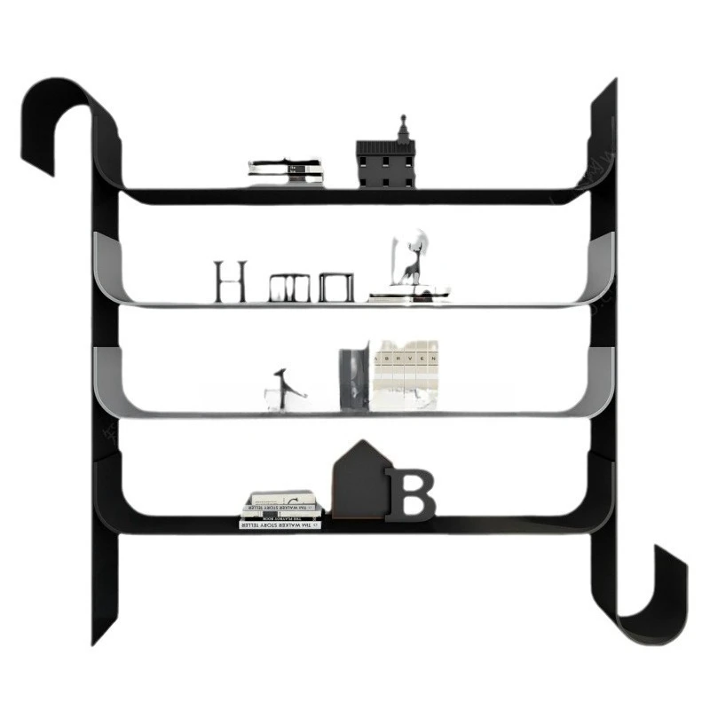 Painted bookshelf bookcase, modern minimalist, art decorative shelf