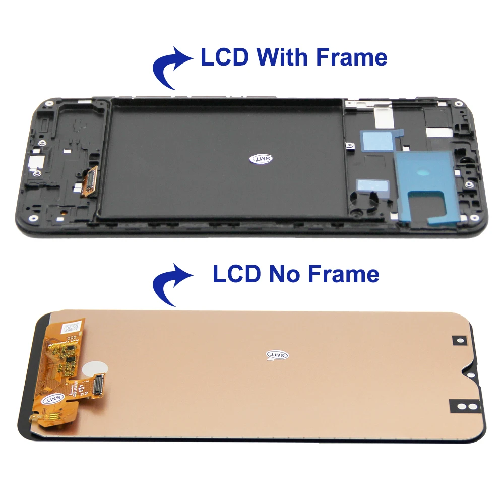 A20 Display Screen With Frame, for Samsung Galaxy A20 A205F/DS A205G/DS Lcd Display Touch Screen Digitizer Assembly Replacement