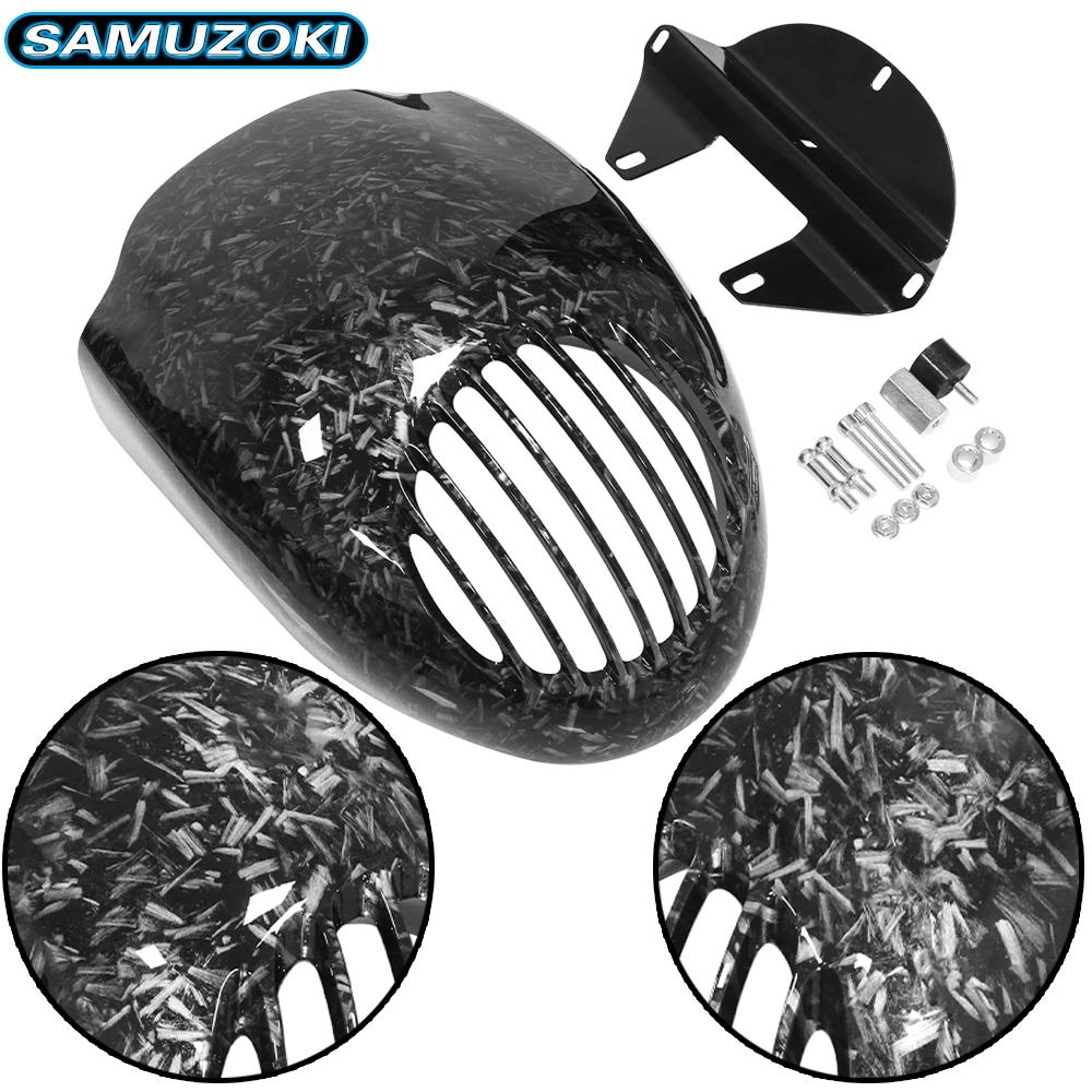 

For Harley Sportster Dyna XL 883 XL 1200 XL883 XL1200 Motorcycle Headlight Mask Fairing Bezel Front Cowl Visor Fork Accessories