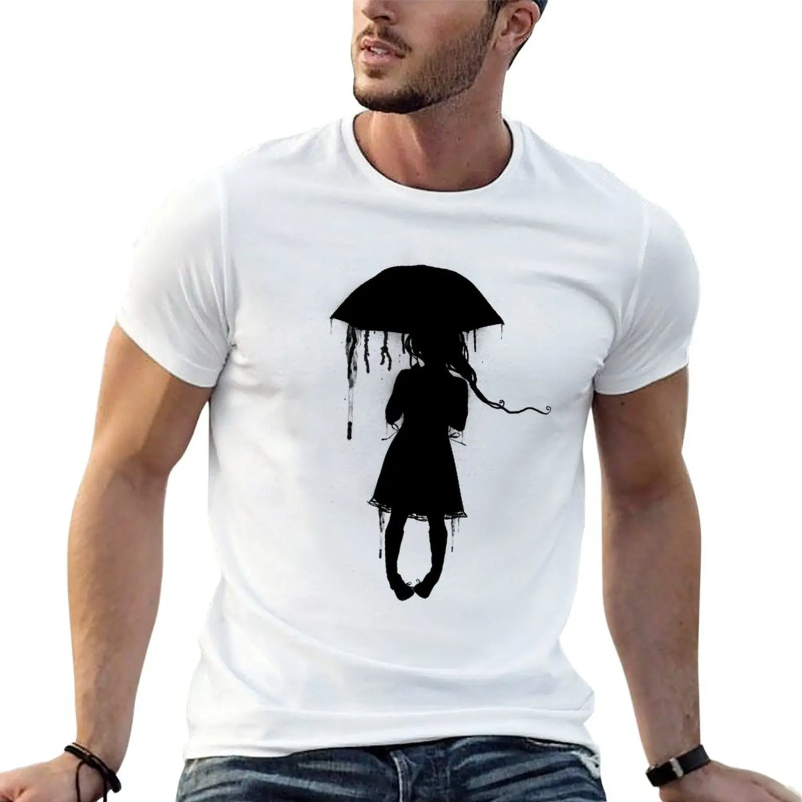 

for t black plain casual quality shirt man t-shirt man cotton T-Shirt man package shirt high umbrella t cotton