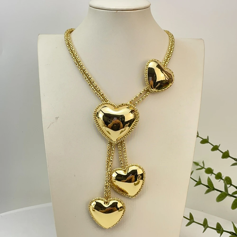 Latest Brazilian Exquisite Handmade Beautiful Necklace Wedding Party Accessories Fashion Women Jewelry Set FHK29788