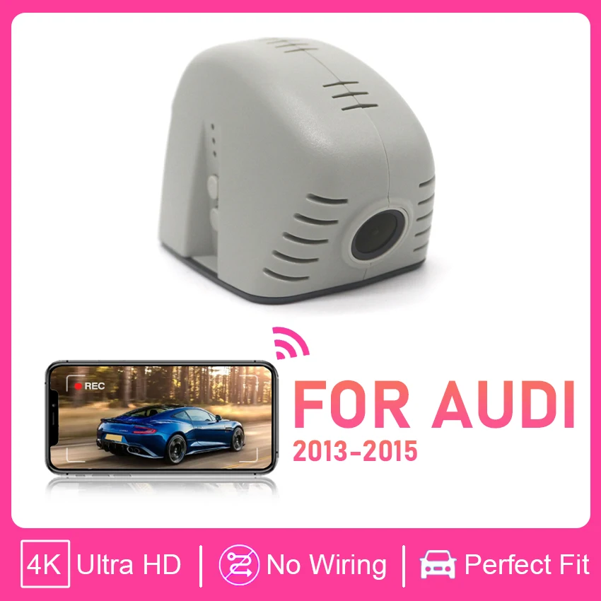 

UHD 4K Car DVR Dash Cam Video Recorder Camera For Audi A1 A3 A4 A5 A6 A7 A8 Q3 Q5 Q7 Q5L TT 2013 2014 2015 Car driving recorder