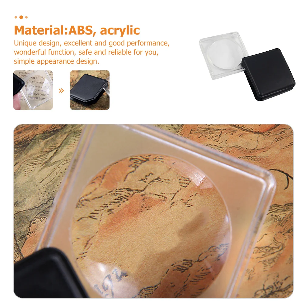 

1pcs Handheld Magnifying Glass Lightweight Durable For Kids Outdoor Nature Exploration Reading Tool Educational Magnifier