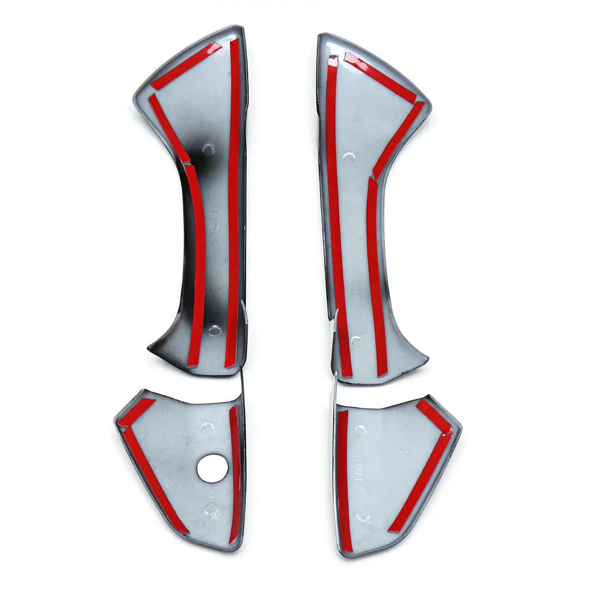 موثوقة-8 قطعة/المجموعة أسود لامع مقبض الباب يغطي الزخارف لهوندا أكورد سيدان 2008-2012