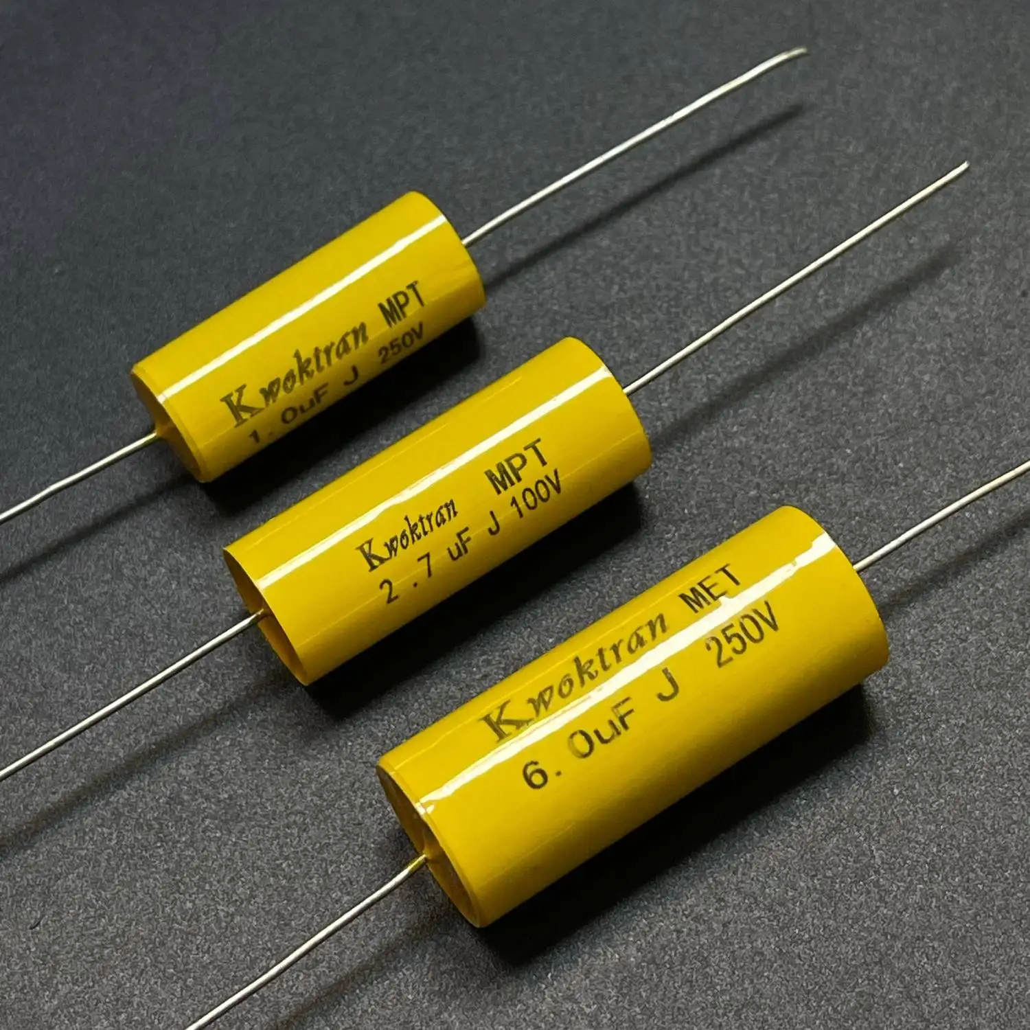 20PCS/MPT series 1UF 2.7 UF 6UF 250V thick copper pin fever crossover stepless capacitor