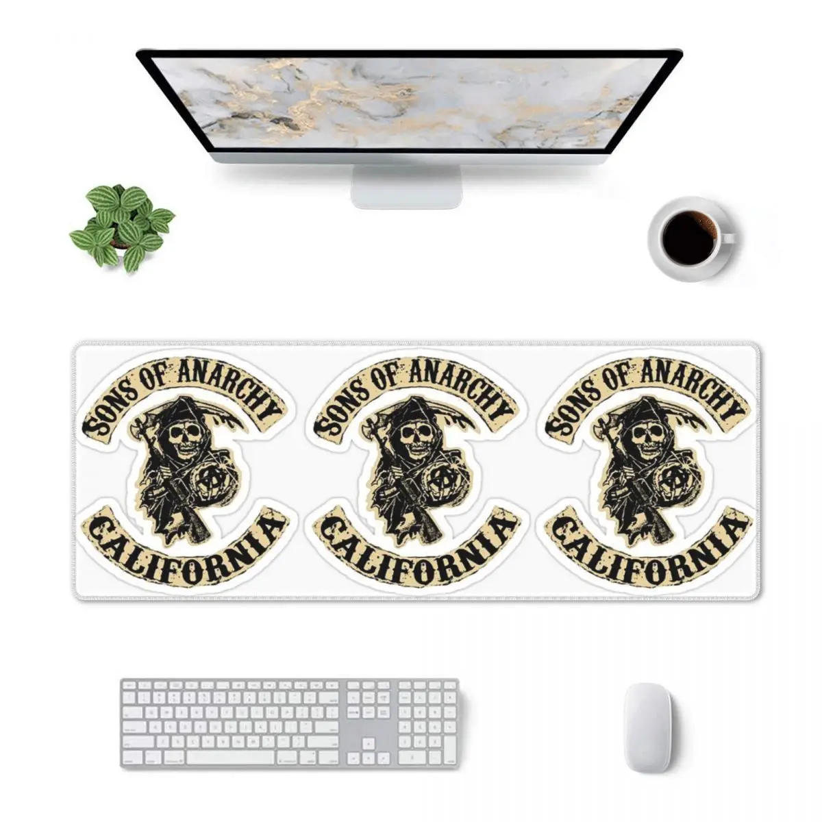 Large Mouse Pad Sons Of Anarchy Samcro Whiskey Gamer PC Laptop Mats Keyboard Carpet Computer Gaming Office Accessories Desk Mat