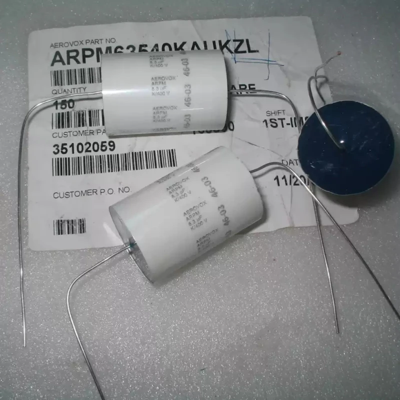AEROVOX 6.3uf 400V Generation 6.8UFMKP Copper Pin Coupling Frequency Divider Capacitor for Gallbladder Machine from the United S