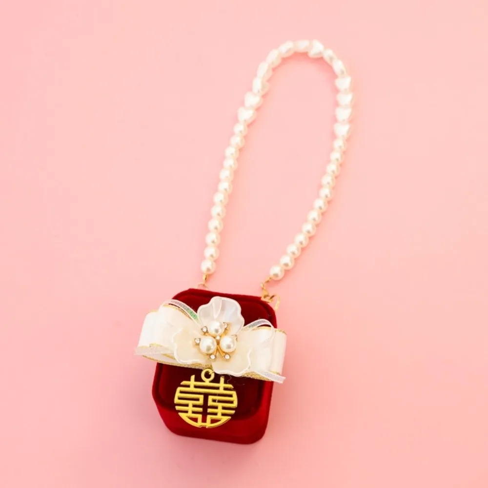 الإبداعية اللؤلؤ الزفاف الأزواج خواتم صندوق القلب توافدوا الحيوانات الأليفة الياقات حلقة صندوق القوس المضادة للتصادم صندوق مجوهرات هدايا #4