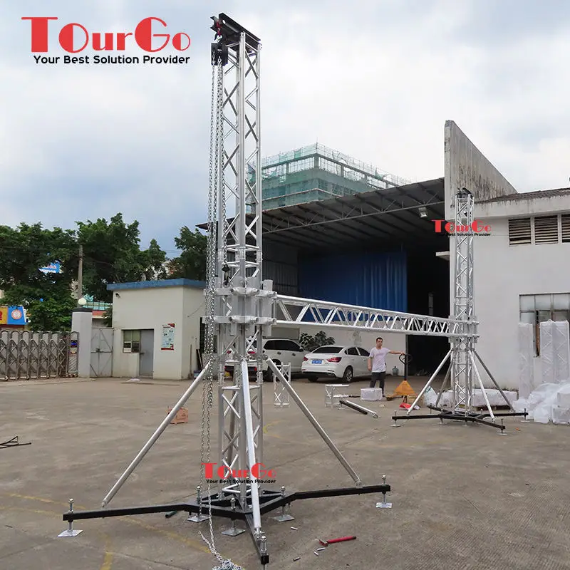 TourGo Line Array Truss Tower Lifting Tower Speaker Truss for Stage Roof Truss