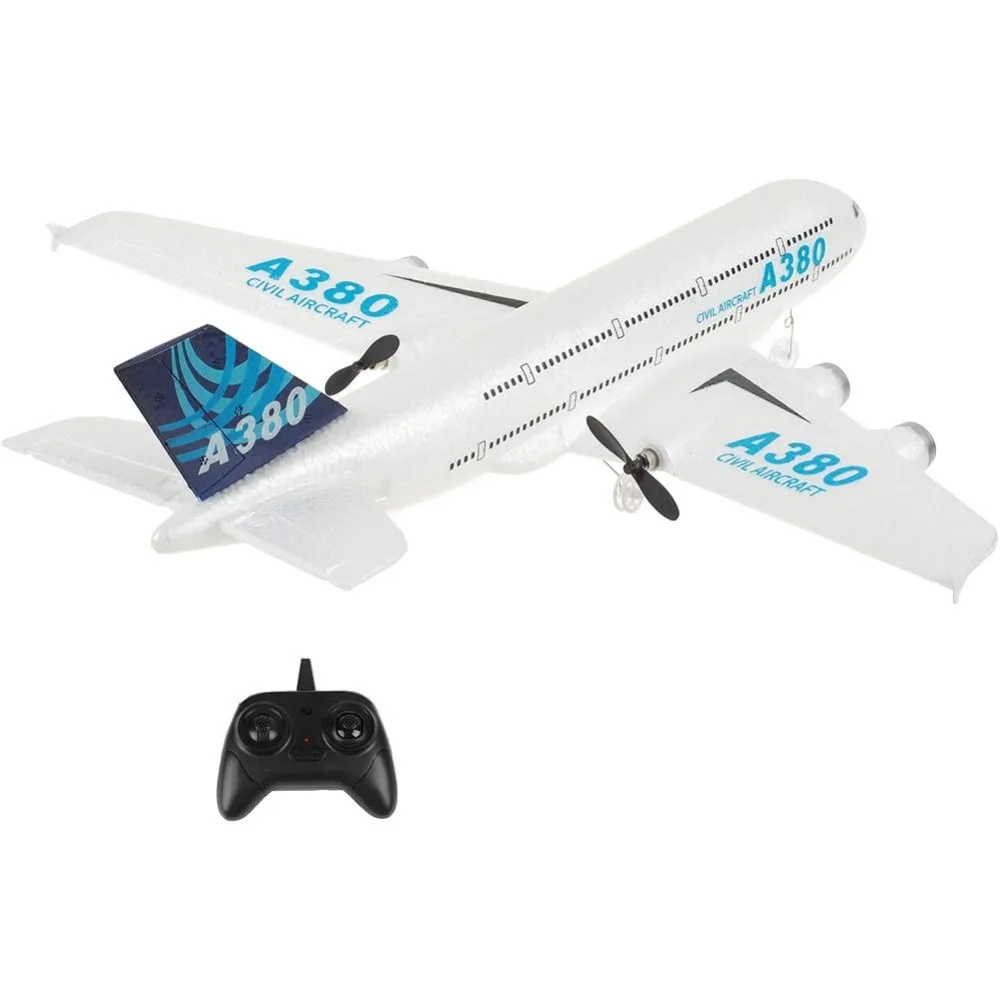 2.4Ghz 2-Channel Ready-to-Fly RC Plane, 410mm Wingspan, 6-Axis Gyro for Kids and Adults