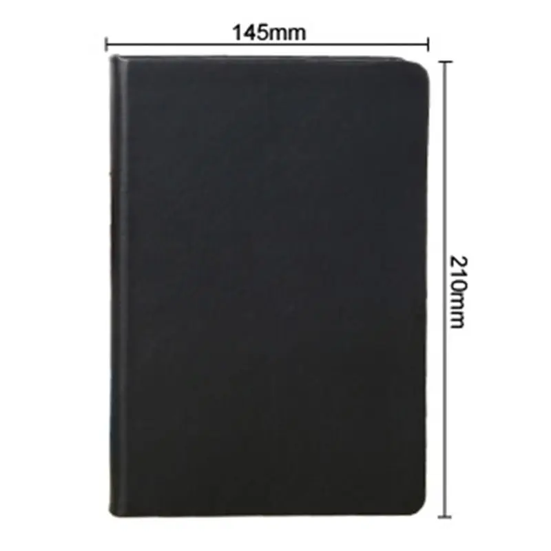 Travel Journal Notepad A5/A6 Notebook Personal Diary Portable Sketchbook 100 Sheet All Black Papers for Student Artist P9JD