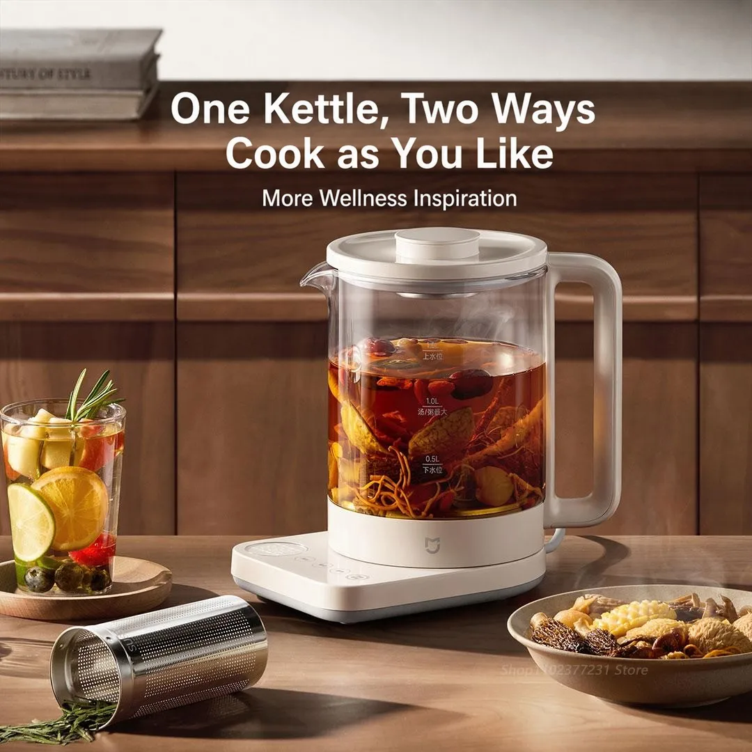 MIJIA Health Kettle 2 1.5L Electric Tea Pot 12H Preset Timer 12H Automatic Keep Warm 40-90°C Temperature Control 1200W 220V CN