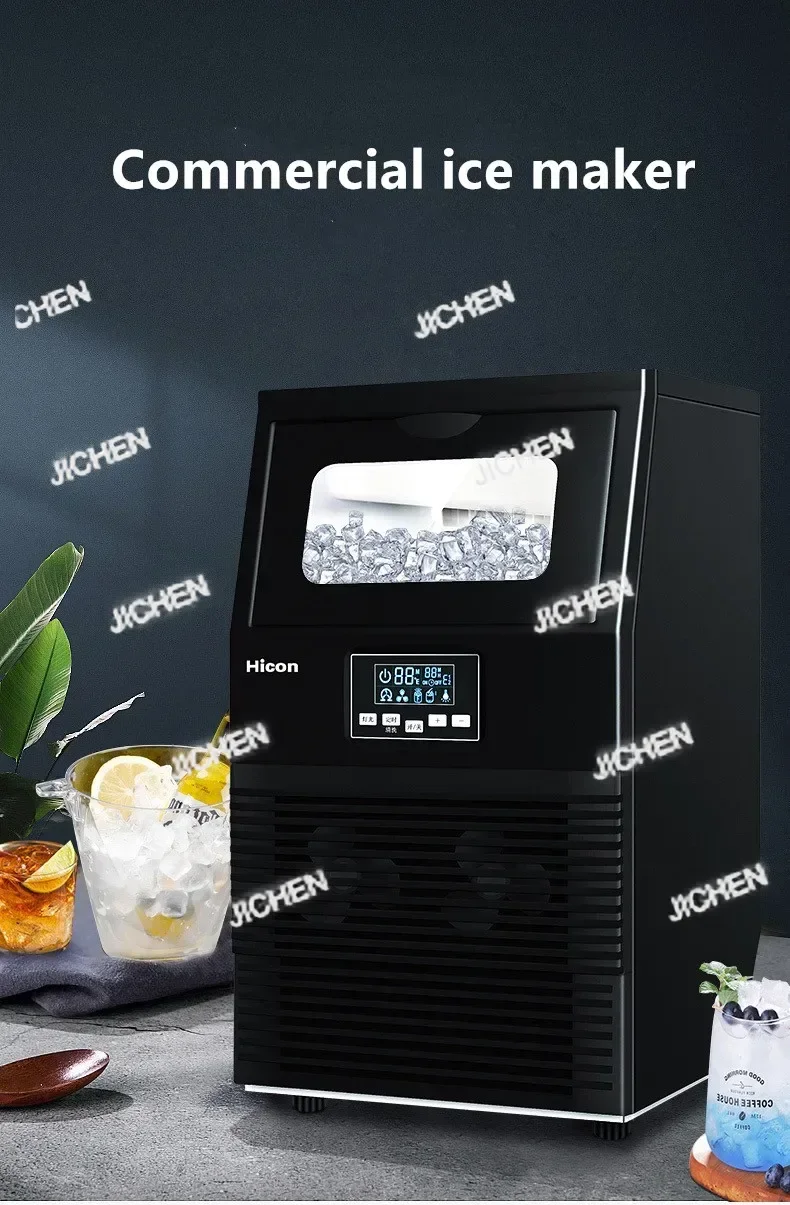 HG 전기 사각형 얼음 제조기 자동 휴대용 블록 얼음 큐브 제조기 바 커피숍용 40kg/24시간 WZB-40F/A 200W