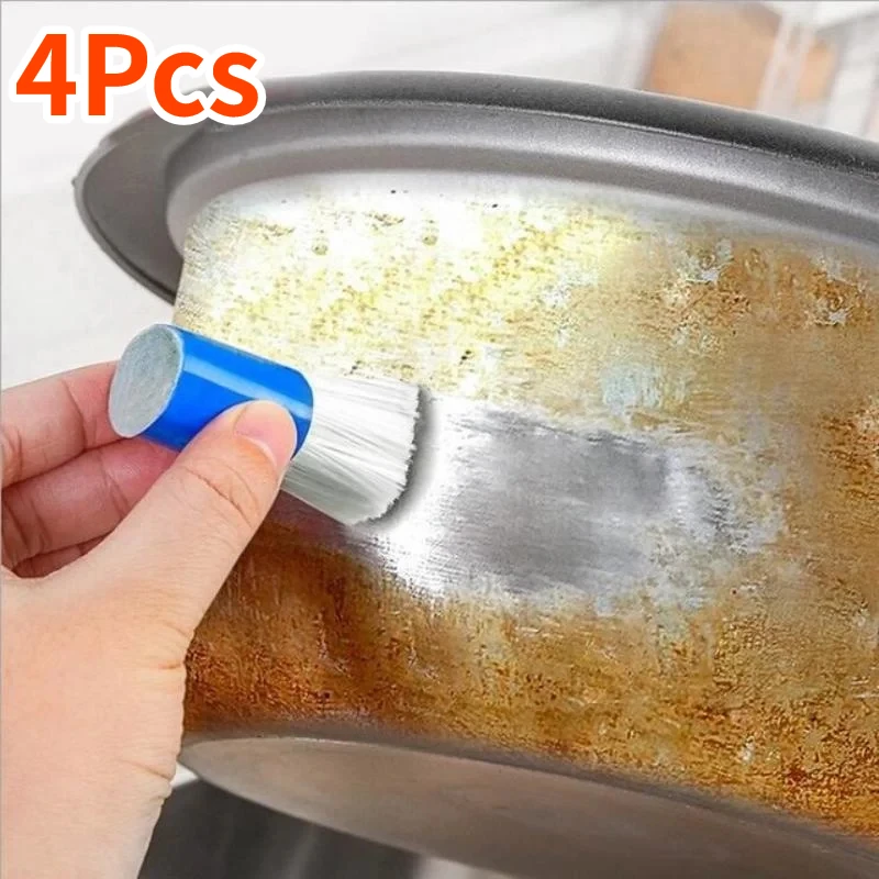 Stick Stainless Steel Cleaning Brush Kitchen Cleaning Accessories Metal Pot Brush Kitchen Clean Gadget Random Color